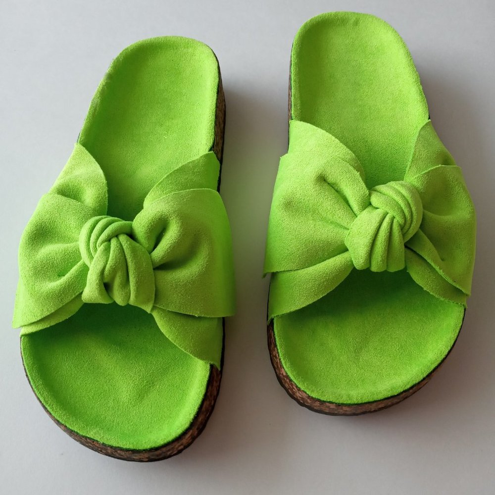 Forever Sandal, Green Color, New, "Pick your Size"